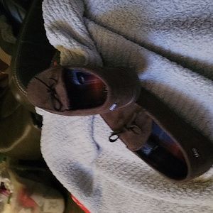 Izod Men's Vegan Suede Slippers, NWOT, only tried on